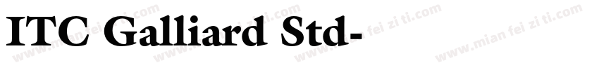 ITC Galliard Std字体转换